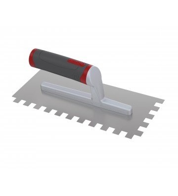 PALUSTRA-LLANA DENTADA ACERO-INOX 26CM X 12CM MANGA DE PLASTICO REF.62170 / 421705 CORTAG RT