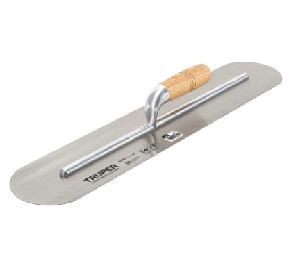 PALUSTRA LISA METAL CANTO REDONDO M/MADERA 24" X 5" MOD. LLA-16 REF. 12399 MARCA TRUPER