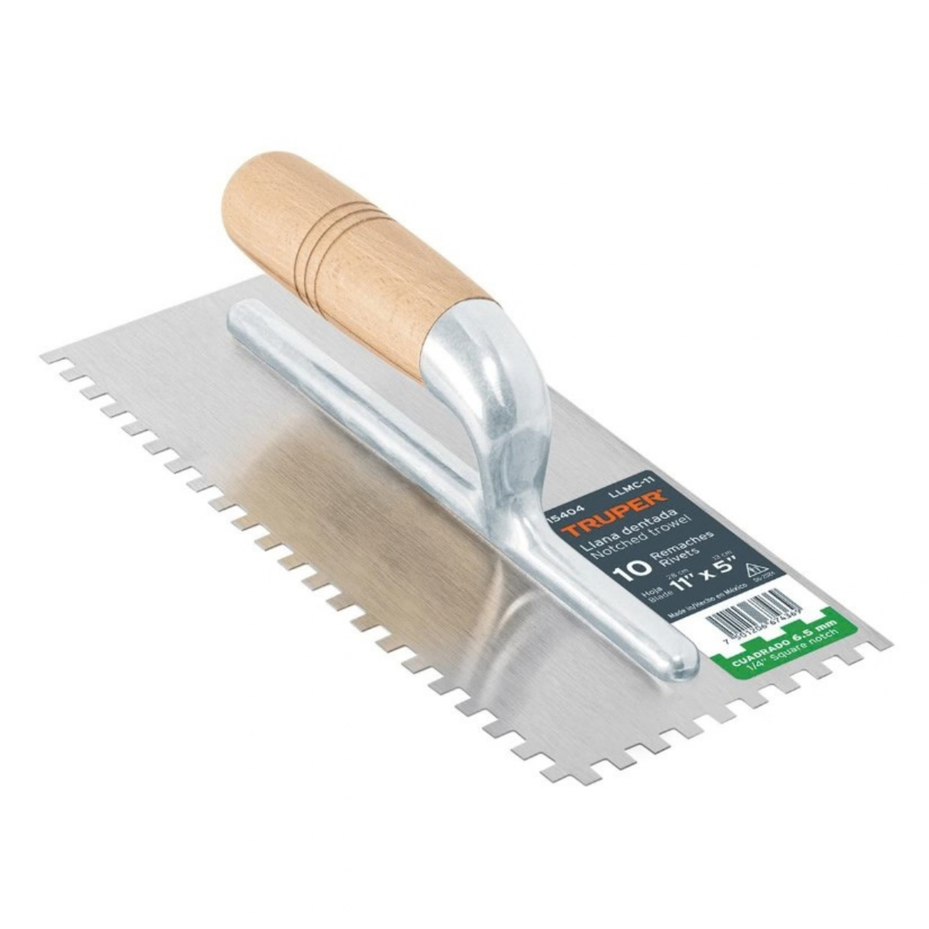 PALUSTRA DENTADA CUADRADO ALUMINIO M/MADERA REF. 15404 COD-LLMC-11 MARCA TRUPER