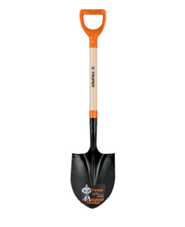 PALA CUADRADA 21CM X 49 CM X 103 CM C/MANGO MADERA PUÑO PVC MOD.PRY-P REF.17160/ 610114 MARCA TRUPER