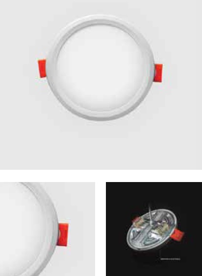 PANEL LED 8W 11,5 CM X 11,5CM 6.500 K 720 LM ULTRA AJUSTABLE REDONDO REF. ILU060 MARCA ILUMINAK