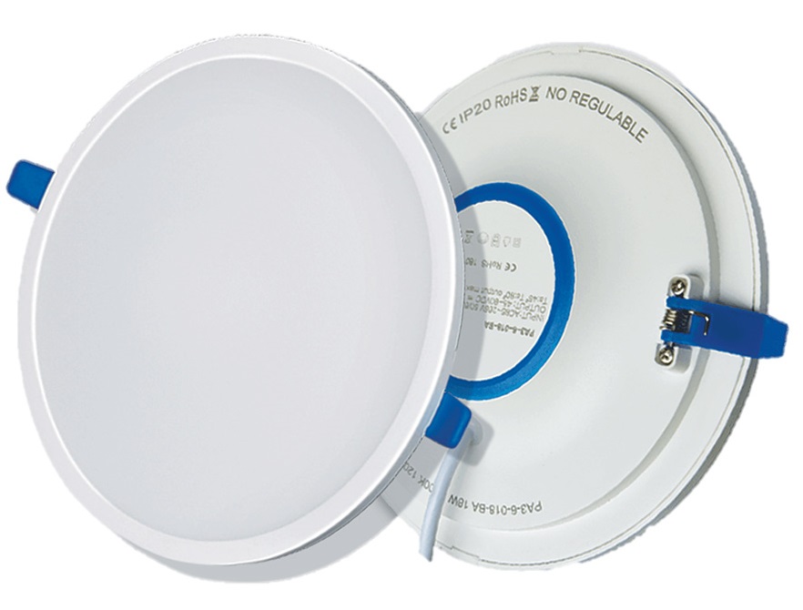 PANEL LED P/EMPOTRAR REF.308HL REDONDO 3" 8 W 4000 K HIGH LUMEN (100 - 305 V) REF. 308HL LUCERNA