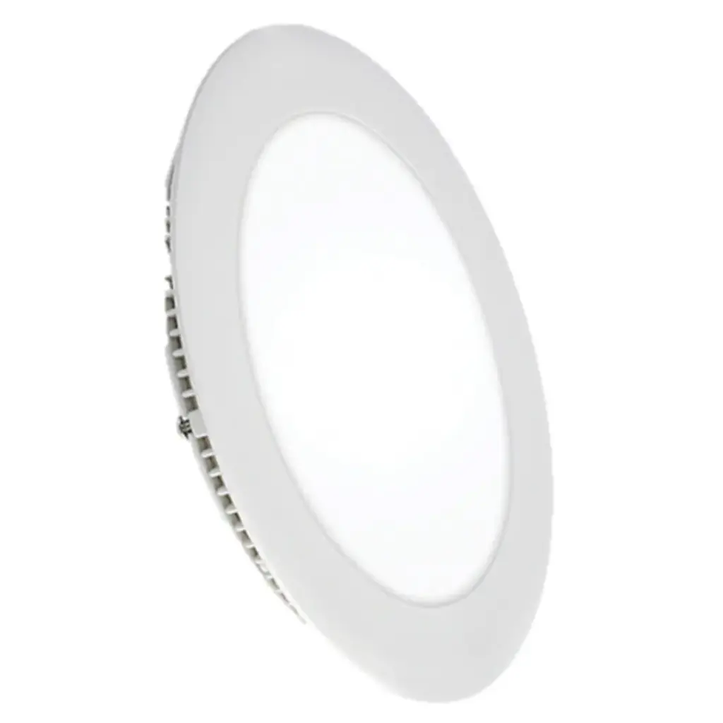 PANEL LED P/EMPOTRAR REDONDO 5" 12 W 6000 K MULTV 85 - 277 V REF. 3105L MARCA LUCERNA