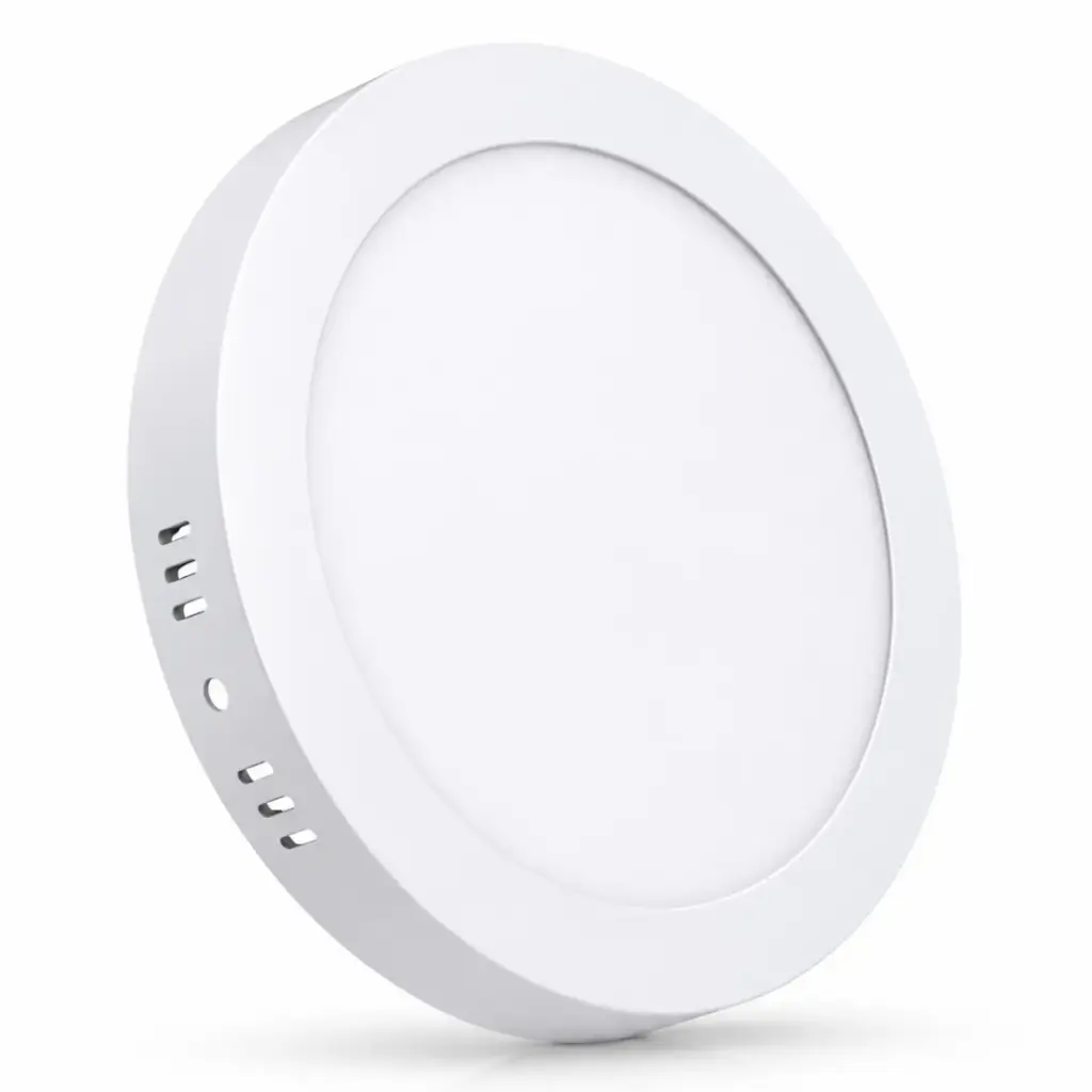 PANEL LED SUPERFICIAL REDONDO 6" 12 W 3000 K COMPACTA REF. 615SCL ( 100 - 277 V ) MARCA LUCERNA