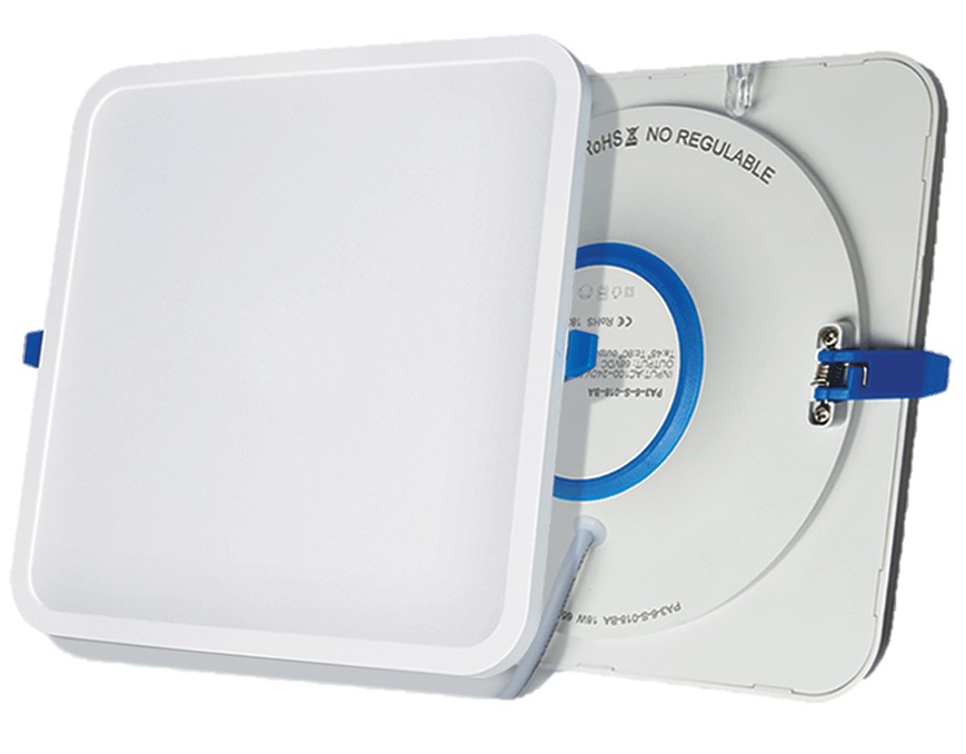 PANEL LED P/EMPOTRAR REF.618CHL CUADRADO 6" 18 W 6500 K HIGH LUMEN (100 - 305 V) REF.618CHL LUCERNA