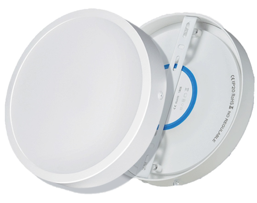 PANEL LED SUPERFICIAL REF.618SHL REDONDO 6" 18 W 4000 K HIGH LUMEN (100 - 305 V) REF.618SHL LUCERNA