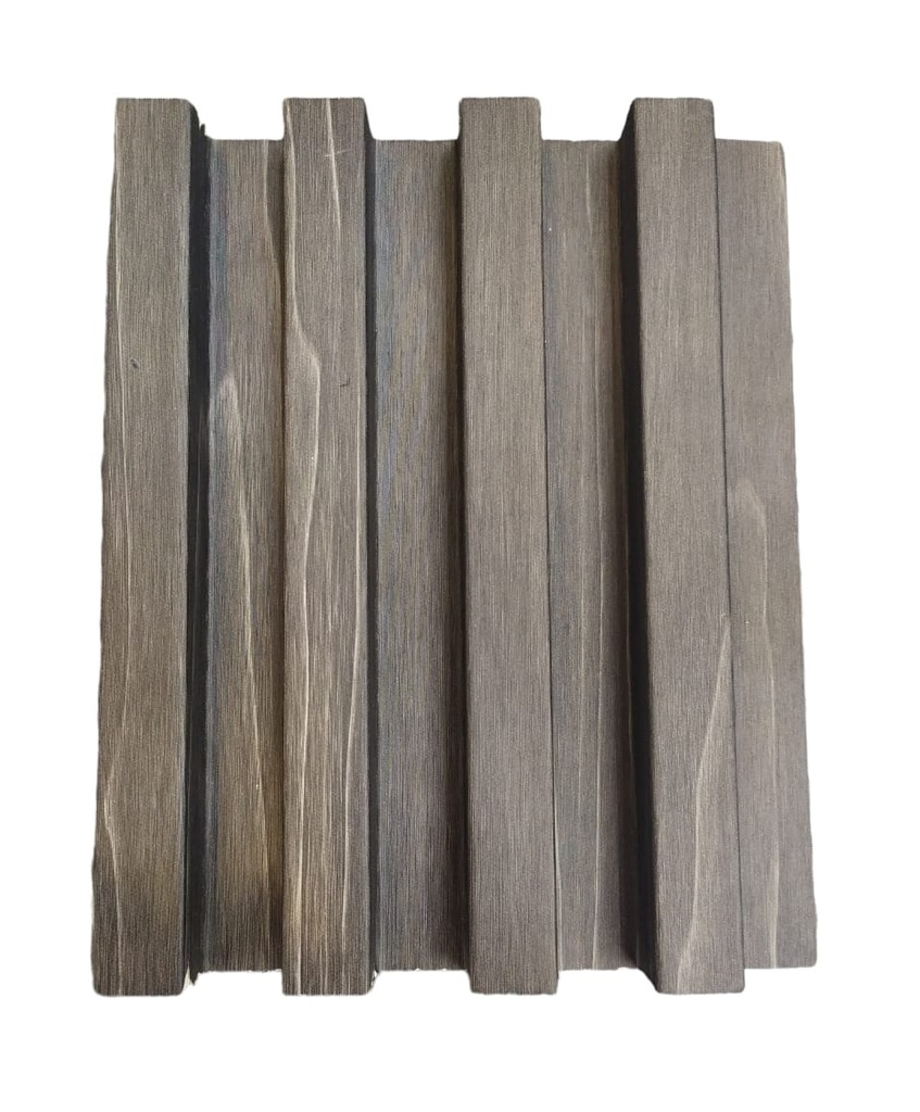 PANEL PARA PARED PLASTICO WALL PANEL INTERIOR 16,5 CM X 2,90 MTS COLOR GRIS OSCURO C/VETA MACHIFERMA