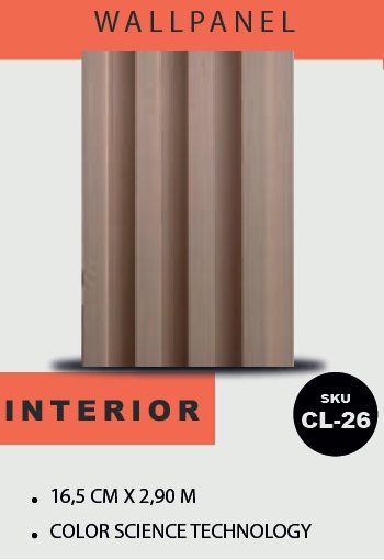 PANEL PARA PARED PLASTICO WALL PANEL INTERIOR 16,5 CM X 2,90 MTS COLOR SCIENCIA TECHNOLOGY MACHIFERM