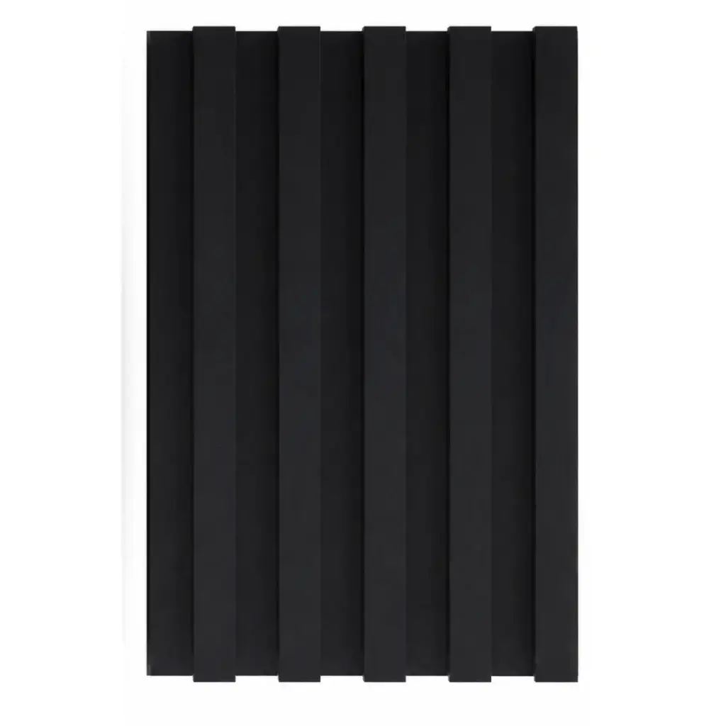 PANEL PARA PARED PLASTICO WALL PANEL INTERIOR 16,5 CM X 2,90 MTS COLOR MATTE BLACK REF.HC-WPI37