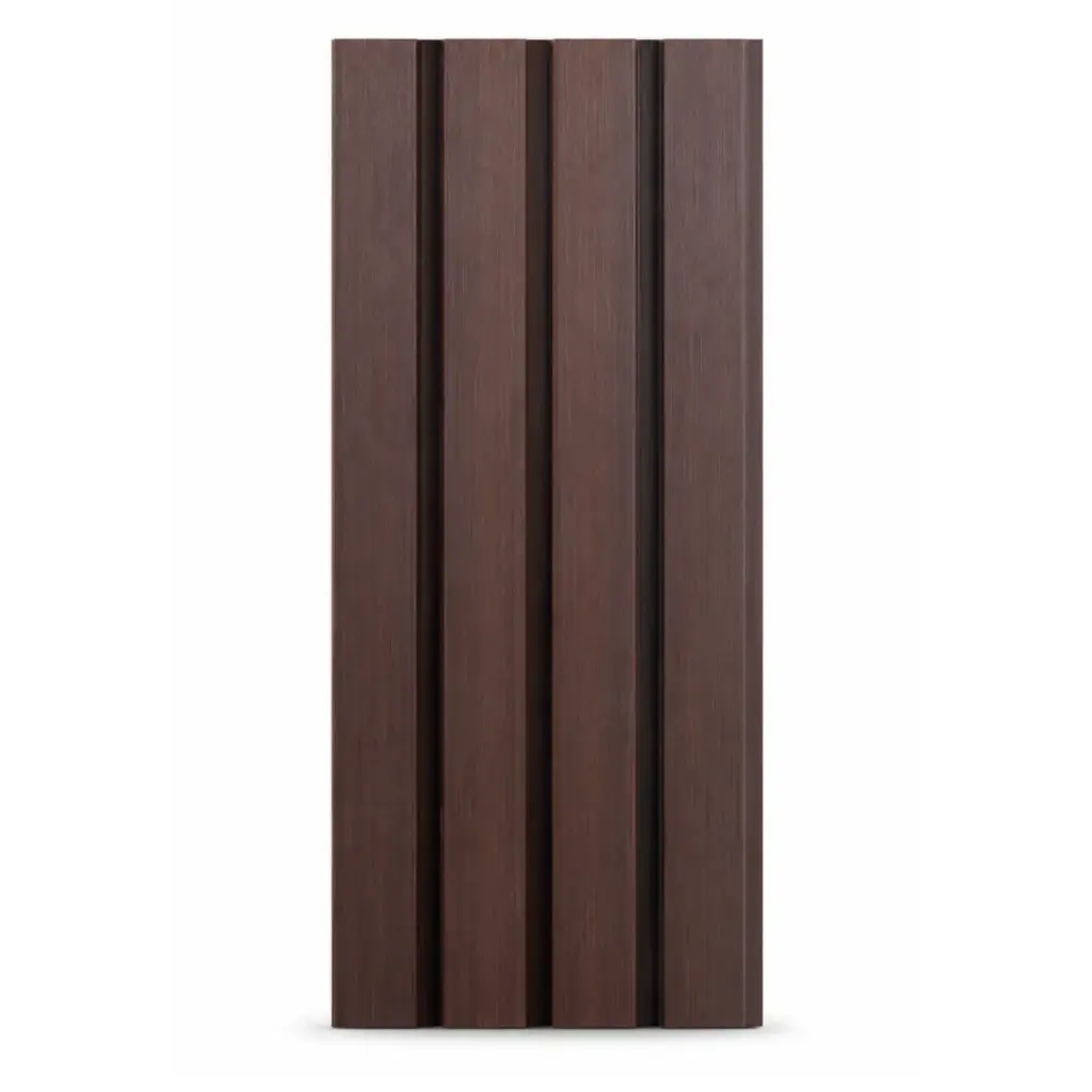 PANEL PARA PARED PLASTICO WALL PANEL EXTERIOR 22 CMX 2,6CM X2,90 MTS COLOR TECA OSCURO MACHIFERMA