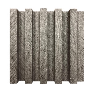 PANEL P/ PARED PVC WALL PANEL INTERIOR 20CM X 2CM X 2,90 MTS UTIL 18CM GRIS C/RAYAS NANUM LIGHT