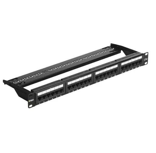 PANEL DE PERMUTACION 24 CONECTORES RJ45 CAT5 CABLEADO UNIV. T568A/B REF. 03024.4 MARCA VIMAR
