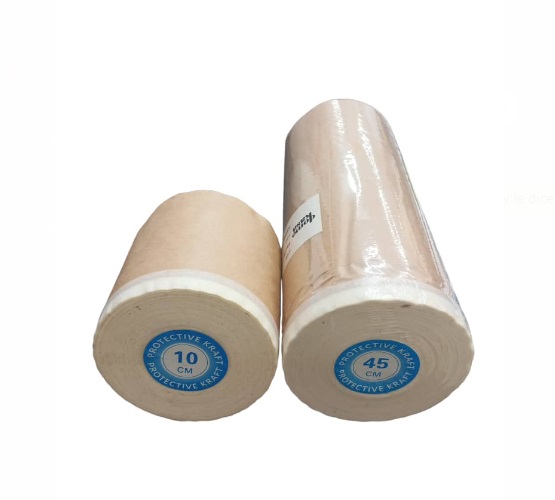 PAPEL PROTECTOR KRAF P/ PINTAR CON ADHESIVO 45 CM X 30 MTR ROLLO MARCA DK