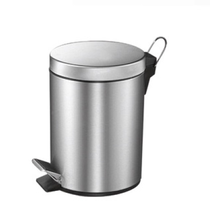 PAPELERA CILINDRICA DE 5 LTS EN ACERO INOXIDABLE MATE REF. PAP-700 COD.EK- 9625 MARCA EKO