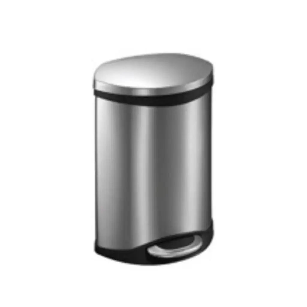 PAPELERA OVALADA DE 10 LTS EN ACERO INOXIDABLE MATE REF. PAP-704 COD.EK- 9218 MARCA EKO