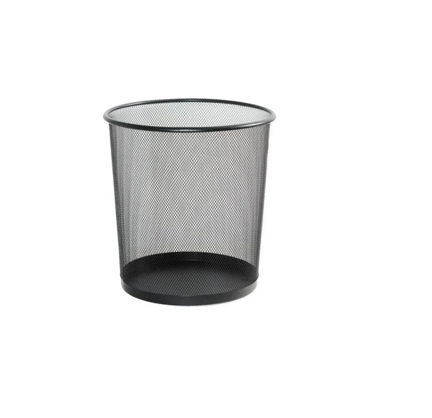 PAPELERA MEDIANA METALIZA COLOR NEGRO REF. 0K74 MARCA OFIMAK