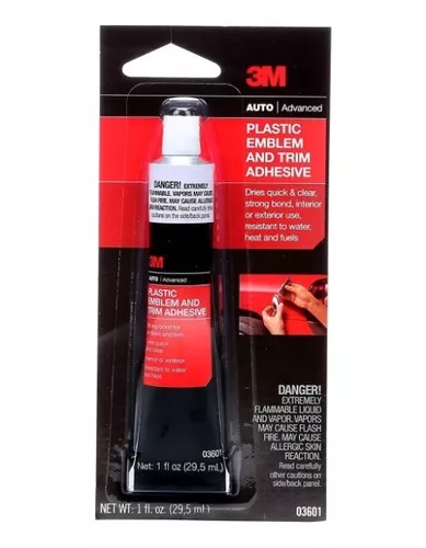 PEGA EMBLEMA Y MOLDURA 29.50 ML REF. 03601 / PEG-733 MARCA 3M