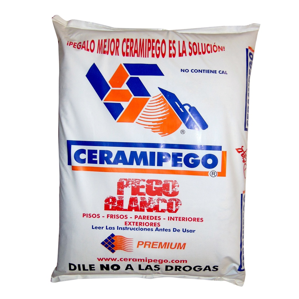 PEGO BLANCO 14 KG REF PT-PEGO-BE14 MARCA CERAMIPEGO