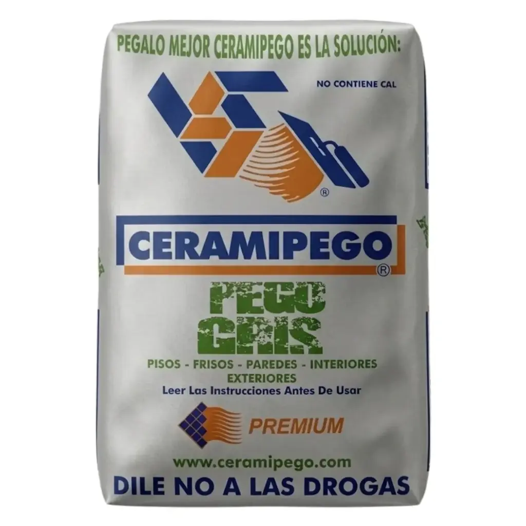 PEGO GRIS SACO 14 KG REF PG001C PT-PEGO-GE14 MARCA CERAMIPEGO