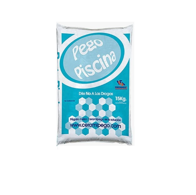 PEGO PARA PISCINA GRIS SACO 15 KG REF. PS15 MARCA CERAMIPEGO