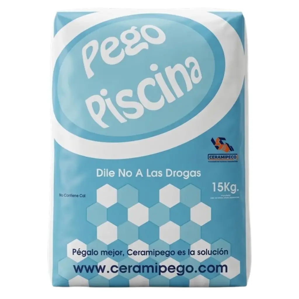 PEGO PARA PISCINA BLANCO SACO 15 KG REF. PSB15 MARCA CERAMIPEGO 