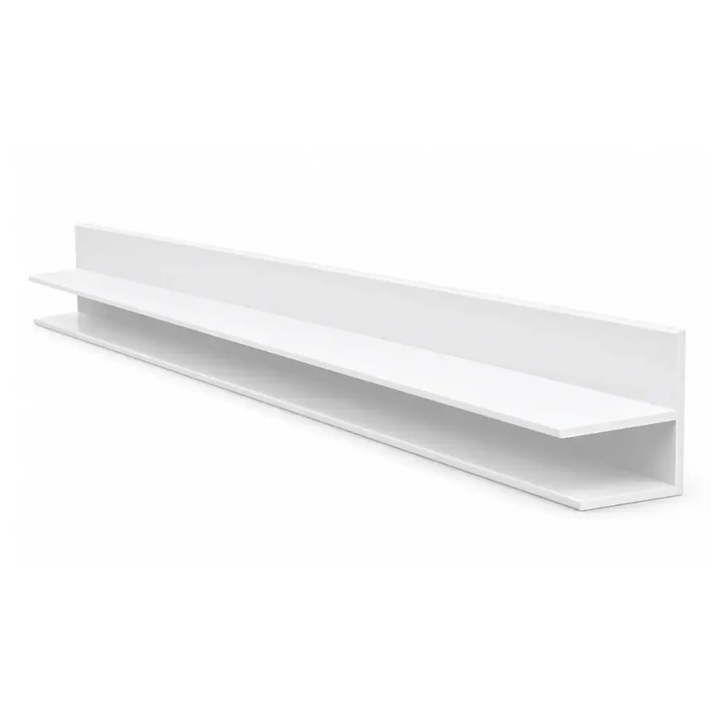 PERFIL PERIMETRAL 6 MTS PVC TIPO F PARA TERMINACION EN PVC REF. IZKPVC05 MARCA BUILDCO