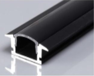 PERFIL DE ALUMINIO ULTRA PLANO 2.2 X 0.6CM X 2MTS COLOR NEGRO REF.LUM-1134 MARCA LUMIND