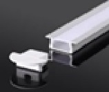 PERFIL DE ALUMINIO ULTRA PLANO P/EMBUTIR CINTA LED 2 MTR 2.2 CM C/DIFUSOR REF. LUM-552-2 MARCA LUMIND