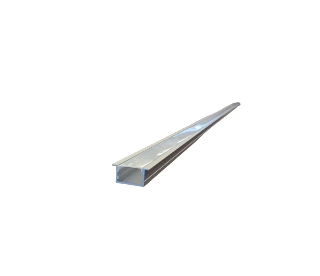 PERFIL DE ALUMINIO ALTO P/EMPOTRAR 3.3 X 1.5 CM P/CINTA COB 3 MTS C/DIFUSOR REF.LUM-553 LUMIND