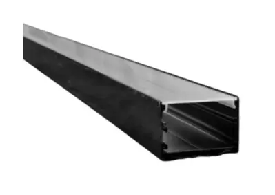 PERFIL DE ALUMINIO ALTO SUPERFICIAL 35 X 5 CM 3 MTS COLOR NEGRO REF.LUM-958-B LUMIND