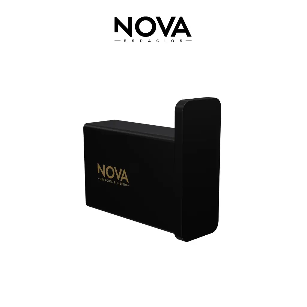 PERCHERO INDIVIDUAL 60 CM SERIE LINE ACC NOIR / NEGRO REF. NVACC1198 MARCA NOVA