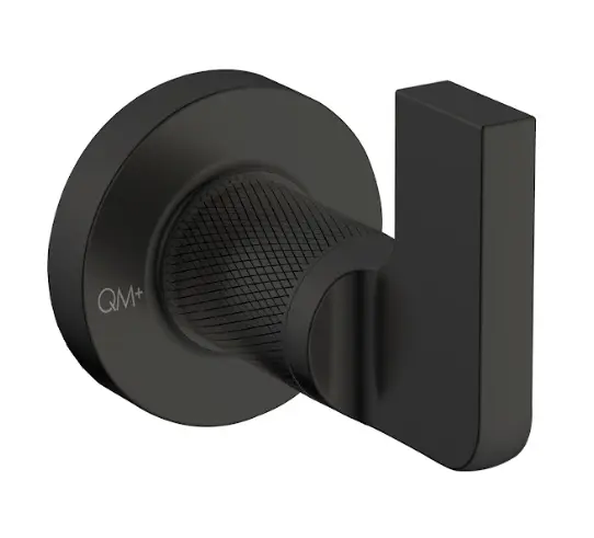 PERCHERO QM+ SERIE SUPREME COLOR NEGRO BLACK MARCA QUALITY METAL
