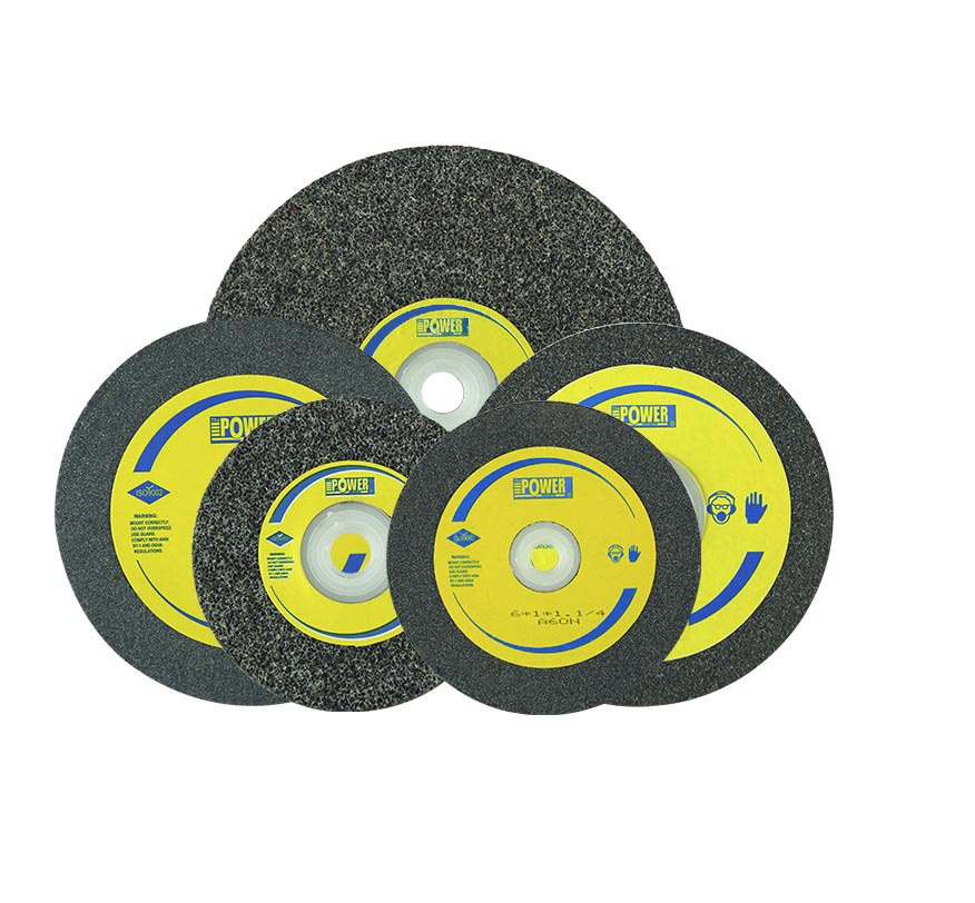 PIEDRA RUEDAS RECTA P/ESMERIL EN OXIDO DE ALUMINIO GRIS 6" X 1" X 1.1/4" A60 REF. 109 / A-60 POWER