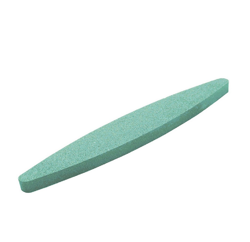PIEDRA PARA AFILAR OVALADA OXIDO DE CARBURO DE SILICIO GRANO 120 230 x 33 MM REF: 32048 MARCA TOLSEN