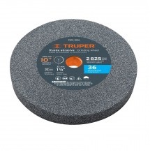 PIEDRA P/ESMERIL GRANO 36 A36-10 X 1. 1/4" MODELO PIES-1036 REF. 12401 MARCA TRUPER