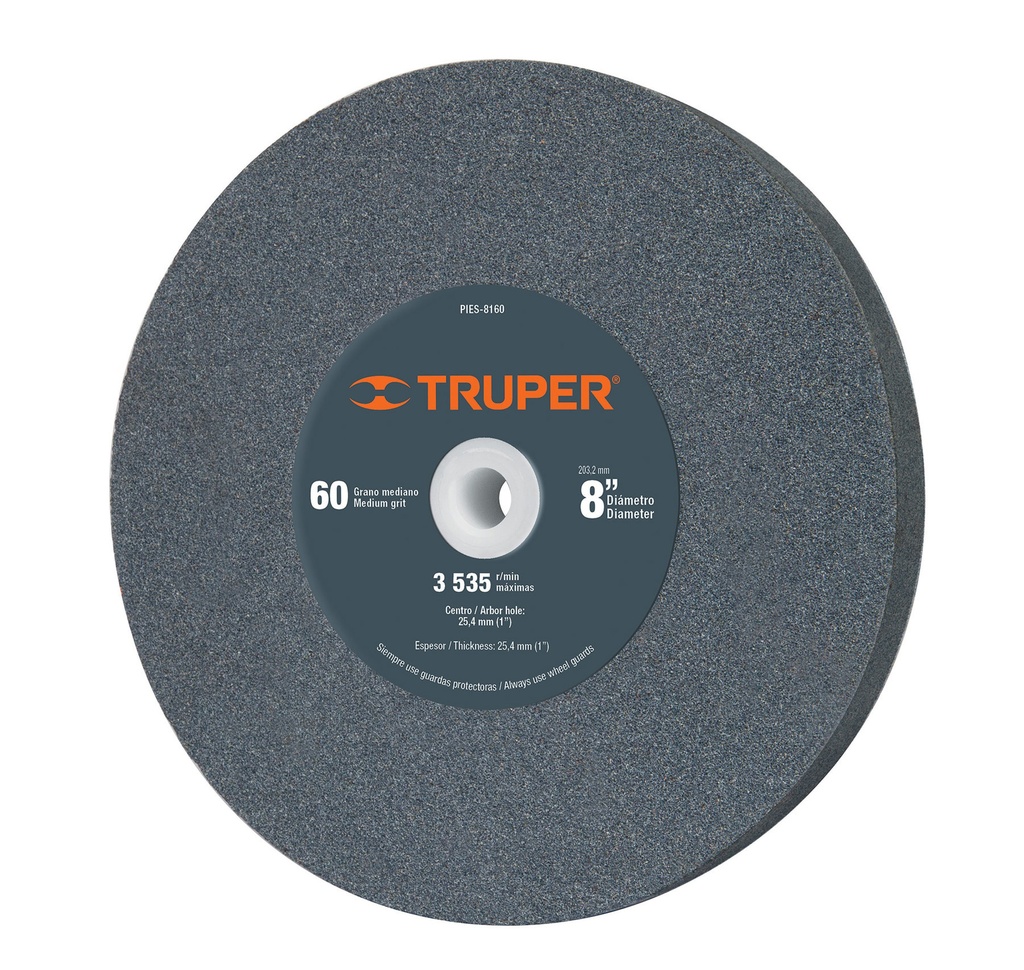 PIEDRA P/ESMERIL GRANO 36 A36-8X1"X1" MODELO PIES-8136 REF. 16411 MARCA TRUPER