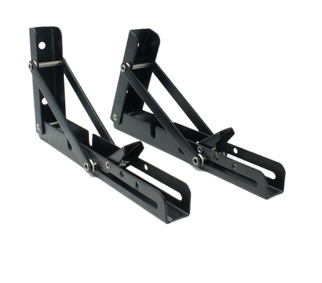 PIE DE AMIGO PLEGABLE DE 8" COLOR NEGRO MOD.ZCE-6729AF REF. DE0055 MARCA ZOE