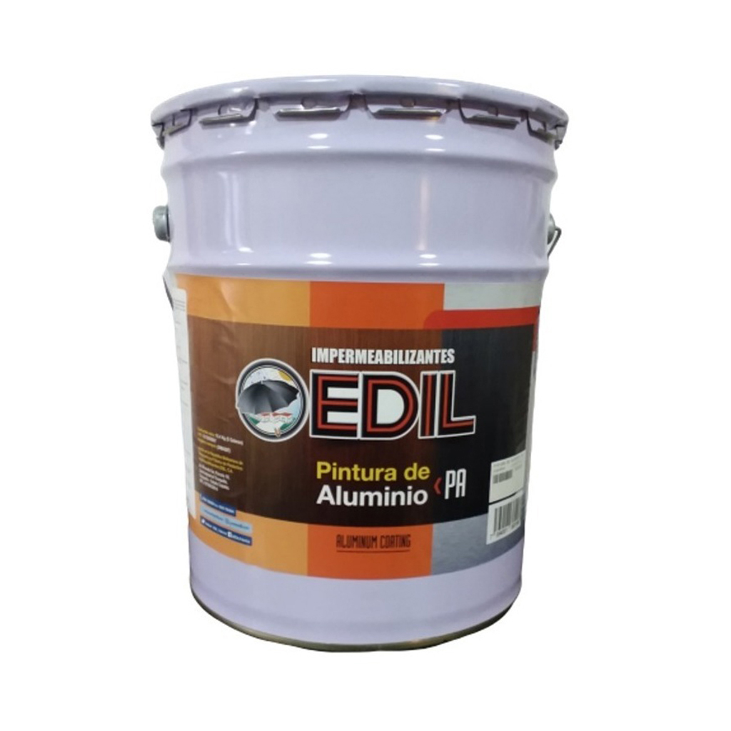 PINTURA DE ALUMINIO REFLECTIVA CUÑETE 5 GL REF. 31000501 COD. 360186 MARCA EDIL