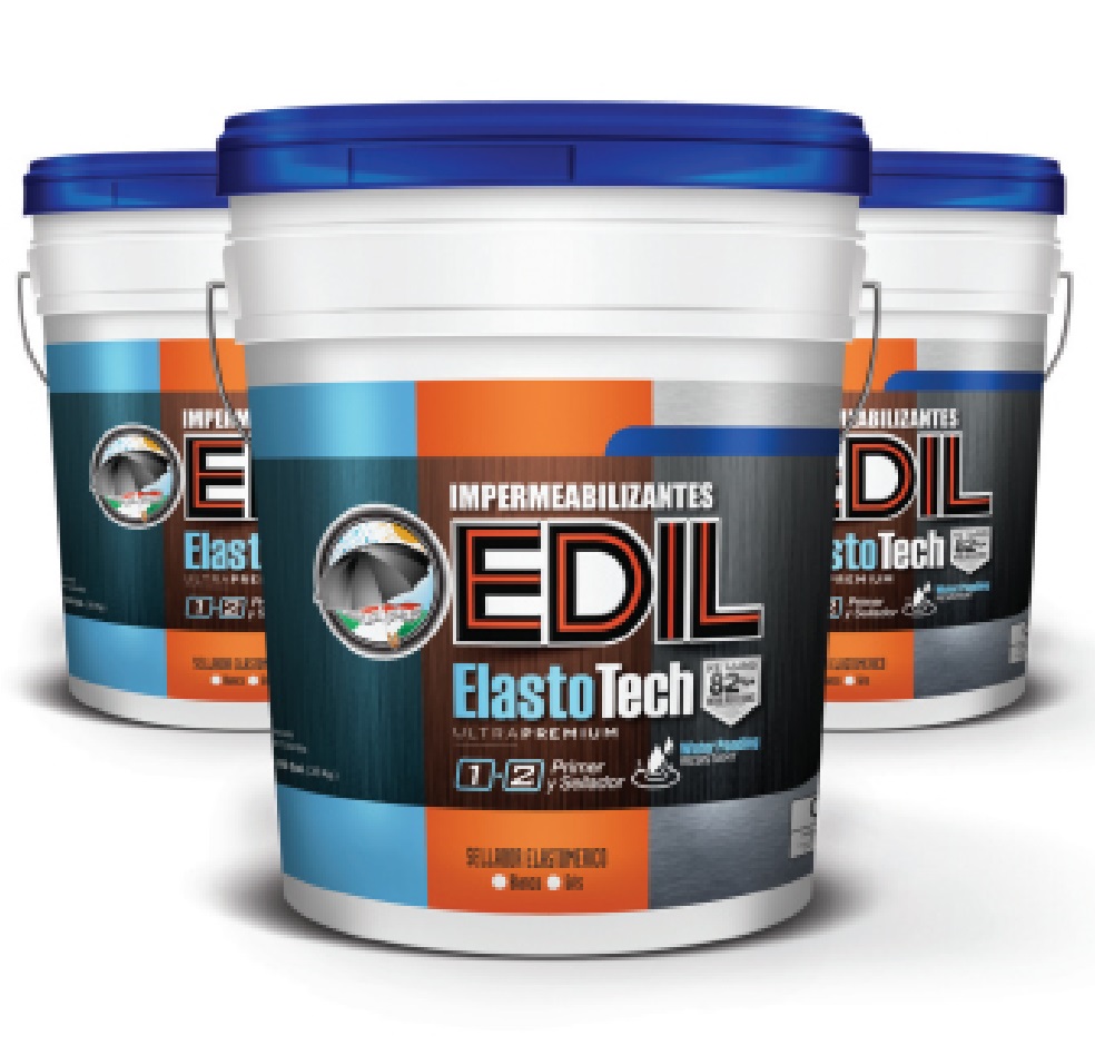 PINTURA ELASTOMERICA ELASTOTECH PROTECCION P/MANTO VERDE CUÑETE 4,5 GL REF. 35000503 MARCA EDIL