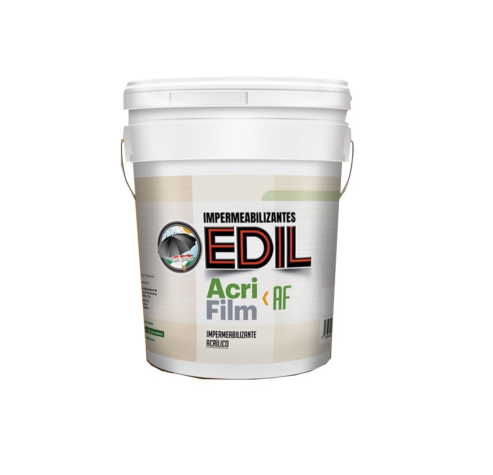PINTURA ELASTOMERICA ACRIFILM 10 IMPERMEABILIZANTE COLOR ROJO CUÑETE 4.5 GL REF. 36010503 MARCA EDIL