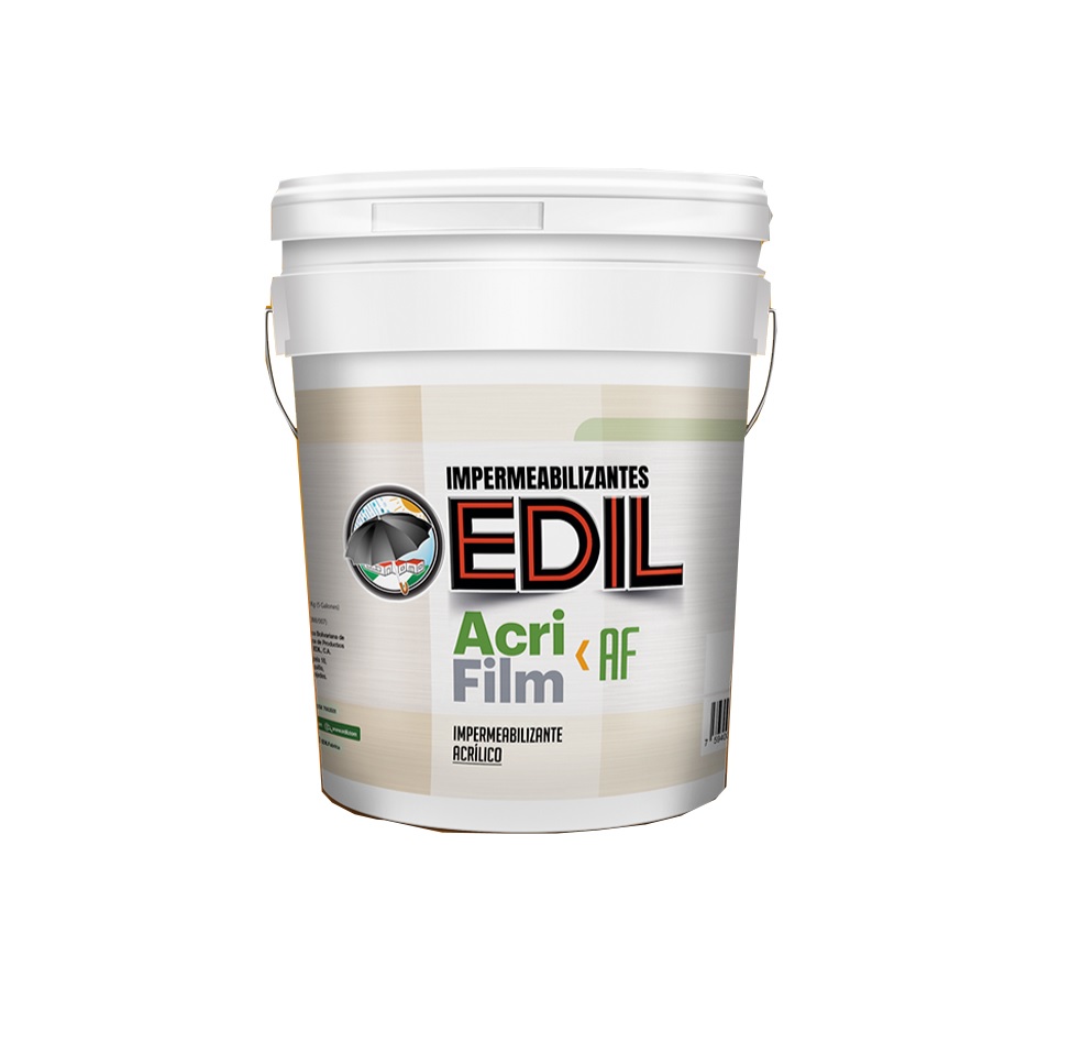 PINTURA ELASTOMERICA ACRIFILM 10 IMPERMEABILIZANTE COLOR BLANCO CUÑETE 4.5GL REF.36040503 MARCA EDIL