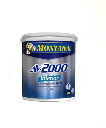 PINTURA DE CAUCHO AV-2000 INTERIOR BLANCO DURAZNO 1 GL REF. 270-147 MARCA MONTANA