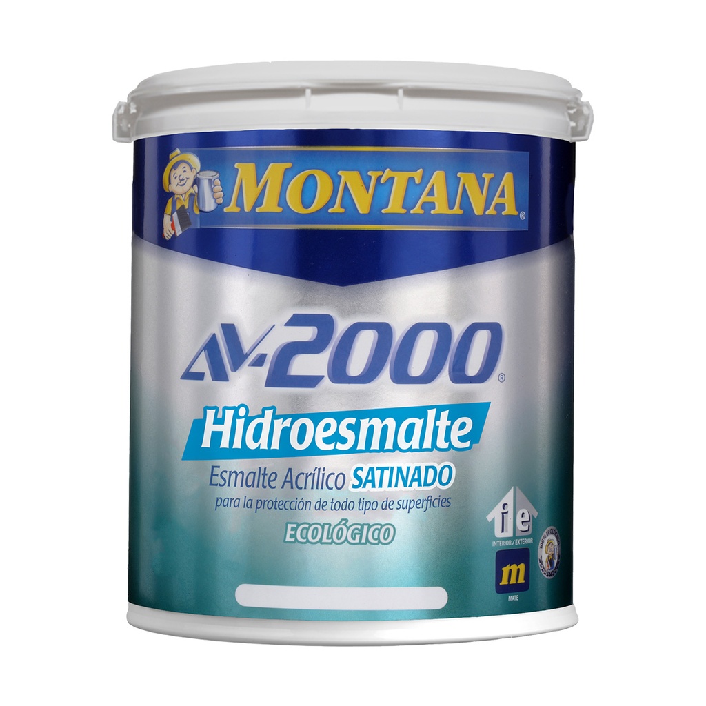 PINTURA HIDROESMALTE AV-2000 SATINADO BLANCO 1 GL REF. FA0-21810001 MARCA MONTANA
