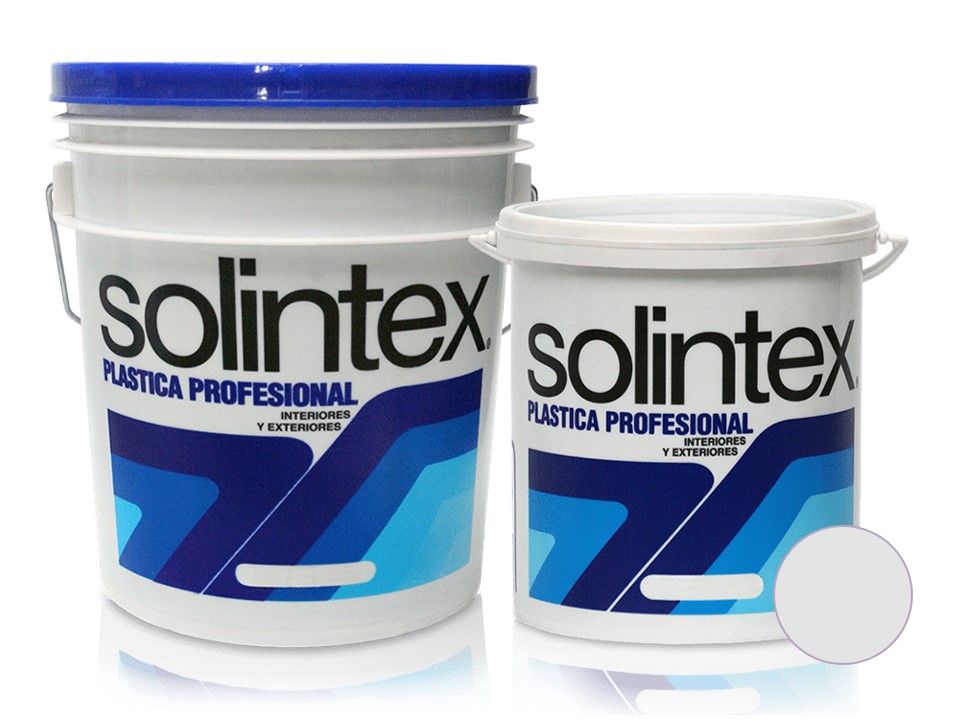 PINTURA CAUCHO PLASTICA PROFESIONAL 105 4 GL COLOR BLANCO MARCA SOLINTEX