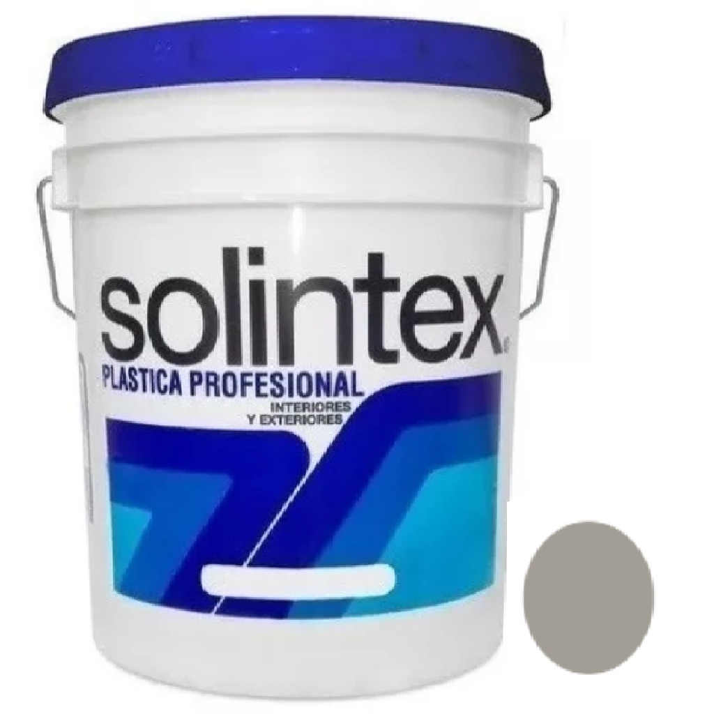 PINTURA CAUCHO PLASTICA PROFESIONAL 111 4 GL COLOR GRIS CONCRETO MARCA SOLINTEX