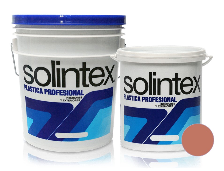 PINTURA CAUCHO PLASTICA PROFESIONAL 157 1 GL COLOR TEJA CRIOLLA MARCA SOLINTEX