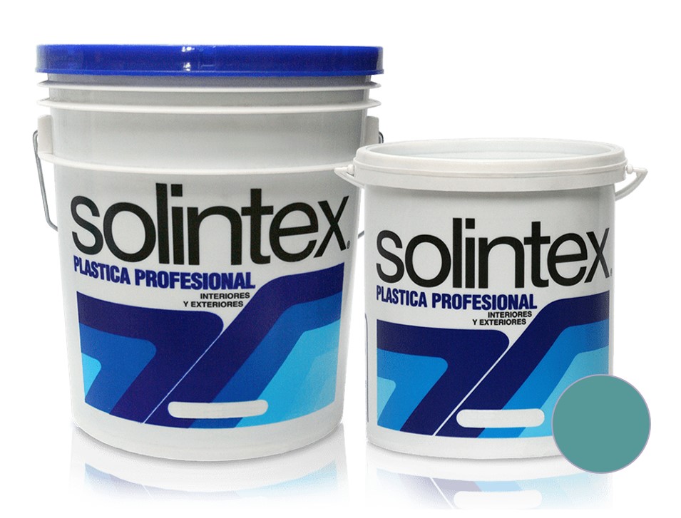 PINTURA CAUCHO PLASTICA PROFESIONAL 186 1 GL COLOR AZUL TURQUESA MARCA SOLINTEX
