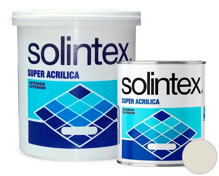 PINTURA SUPER ACRILICA 300 1 GL COLOR BLANCO OSTRA REF- 306 MARCA SOLINTEX