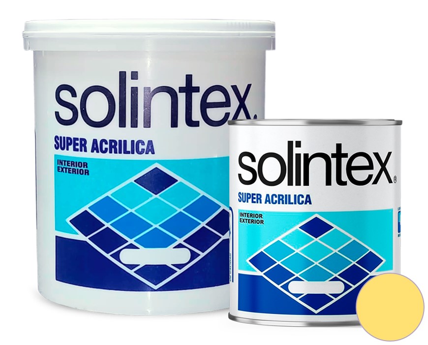 PINTURA SUPER ACRILICA 300 1 GL COLOR GIRASOL REF- 339 MARCA SOLINTEX