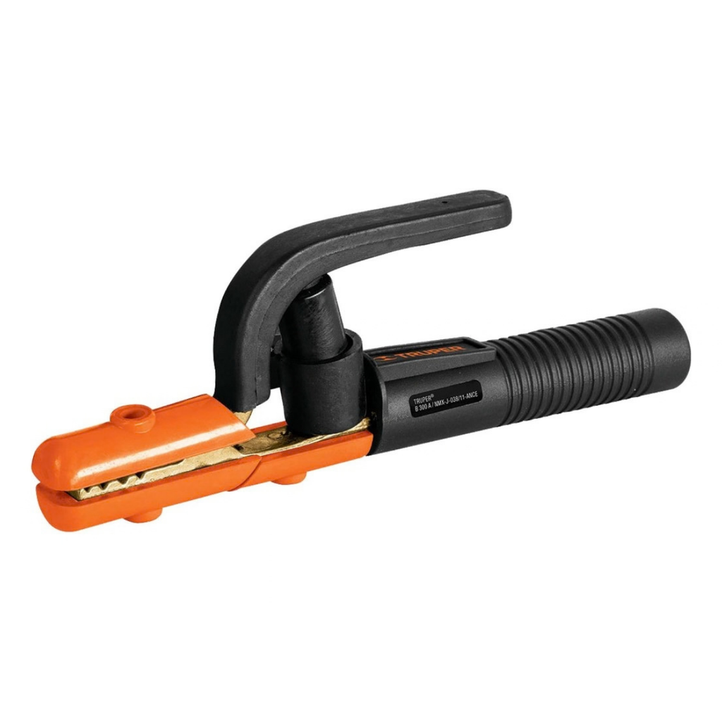 PINZA PORTA ELECTRODO HASTA 300 AMP MORDAZA DE LATON REF. 14232 MARCA TRUPER